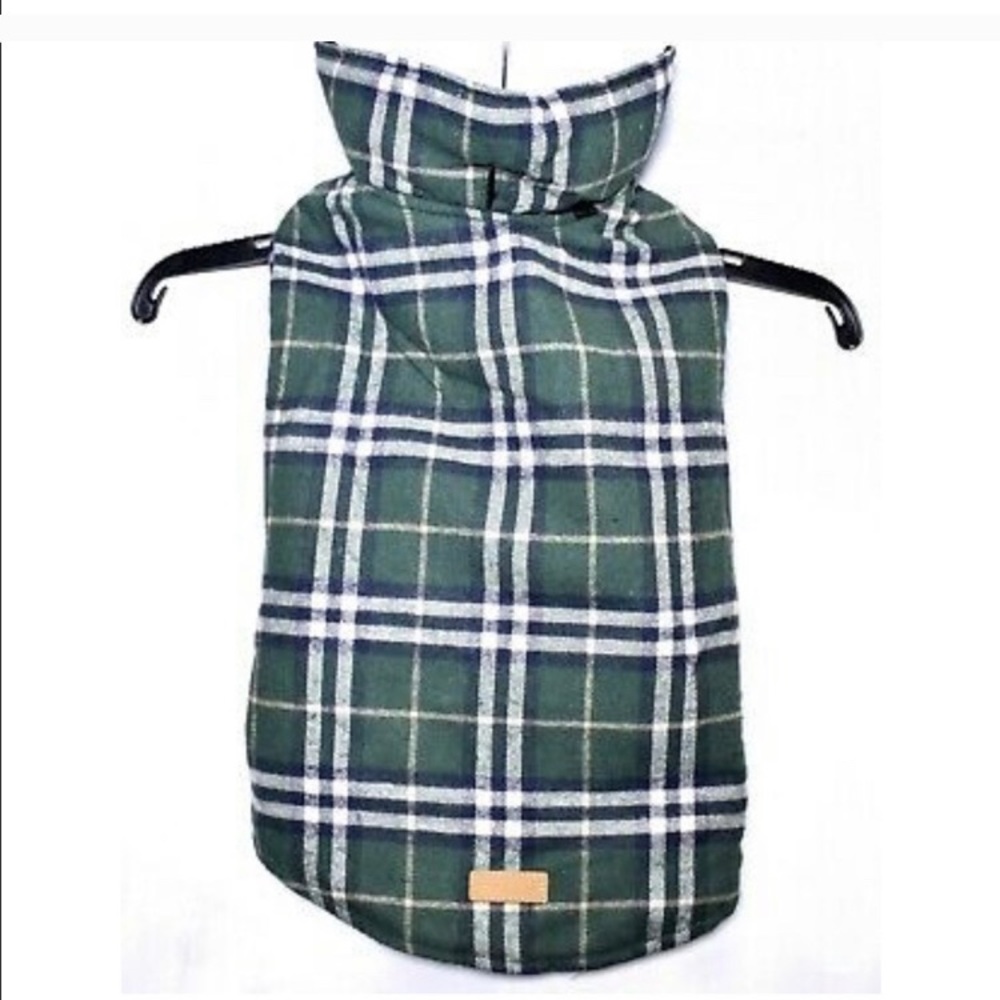 FINAL💲 Dog Vest Plaid/Black Reversible Vest